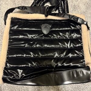 Pajar Black and Tan Tote Bag